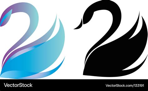 Swan logo Royalty Free Vector Image - VectorStock