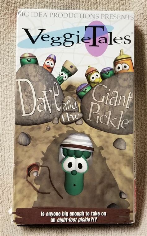 Veggie Tales DAVE AND THE GIANT PICKLE Vhs Video Tape 1996 Christian ...