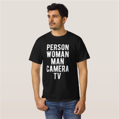 Person Woman Man Camera TV T-Shirt | Zazzle