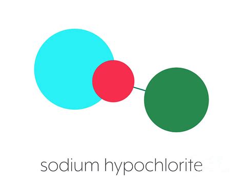 Sodium Hypochlorite Chemical Structure Photograph by Molekuul/science ...