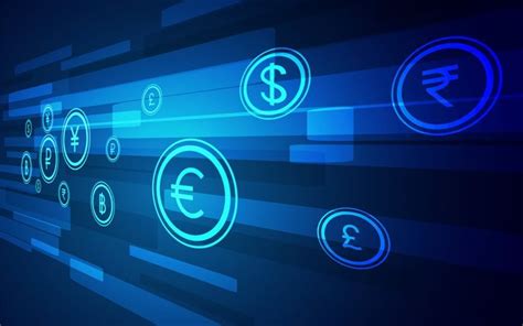 Download wallpapers finance icons, blue finance background, currency icons, money background ...