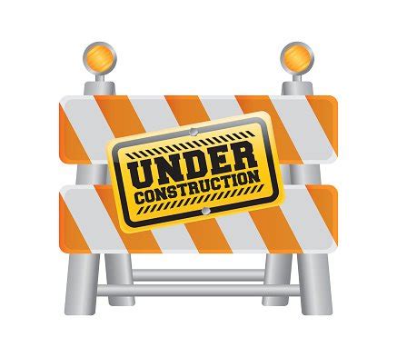 Under Construction Barrier Design Stock Vector | Royalty-Free | FreeImages