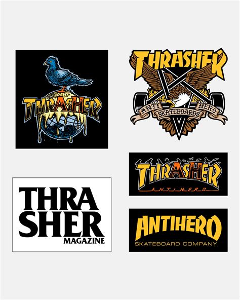 Thrasher X Antihero: THRASHER X ANTIHERO - STICKER PACK – Thrasher Magazine