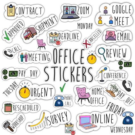 OFFICE Digital STICKERS Set for Digital Planner Goodnotes - Etsy