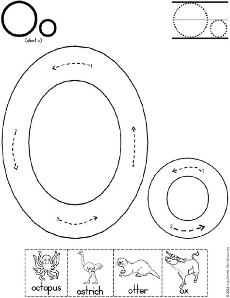 51 WORKSHEETS FOR KINDERGARTEN LETTER O