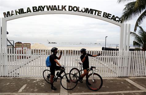 DENR moves to lessen crowds at Manila Bay’s dolomite beach - Radio ...