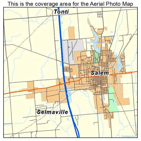 Aerial Photography Map of Salem, IL Illinois