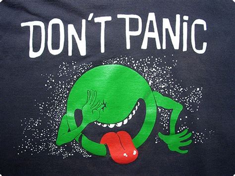 VINTAGE DON'T PANIC 1981 Hitchhiker's Guide to the