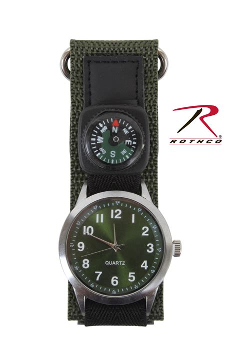 Rothco Watch With Compass-Olive Drab