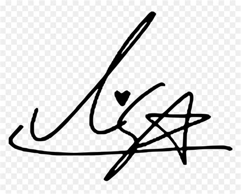 Lisa Blackpink Signature Png, Transparent Png - vhv