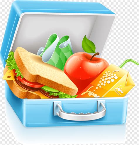 Lunchbox School meal, lunch box, food, cartoon png | PNGEgg