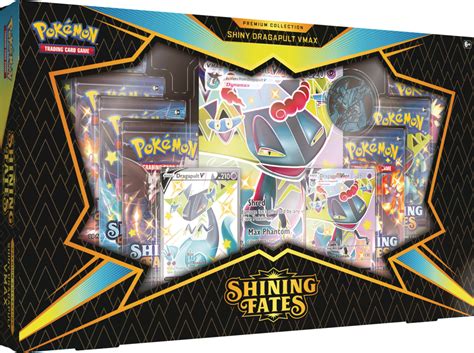 POKÉMON TCG Sword and Shield- Shining Fates Shiny Dragapult VMAX Premium Collection Box - Shady ...