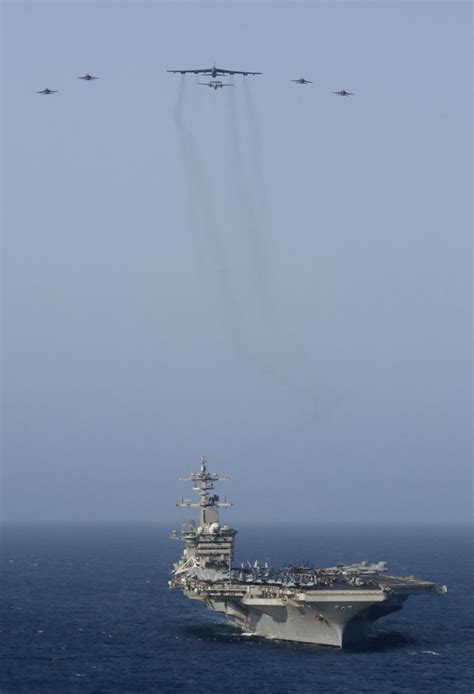 B-52, aircraft carrier in Mideast over Iran conduct exercise | The Seattle Times