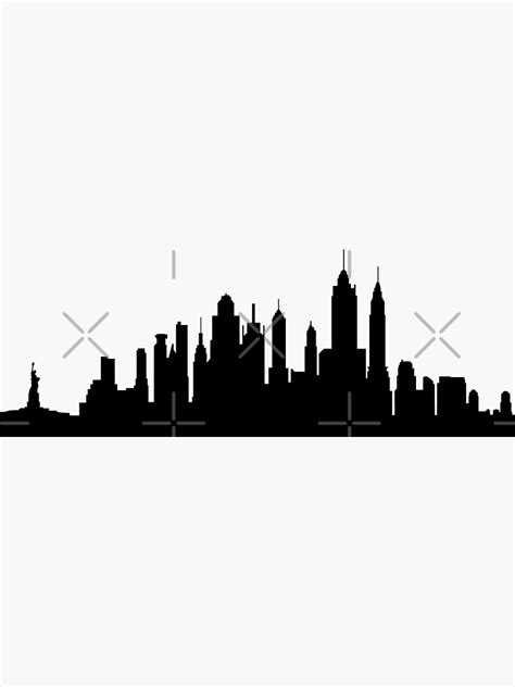 "NYC skyline" Sticker for Sale by glorialam | Redbubble