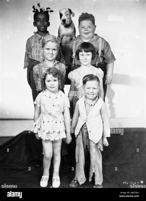 OUR GANG 1930 Group Portrait with (from top) ALLEN '' FARINA '' HOSKINS PETE the DOG NORMAN ...