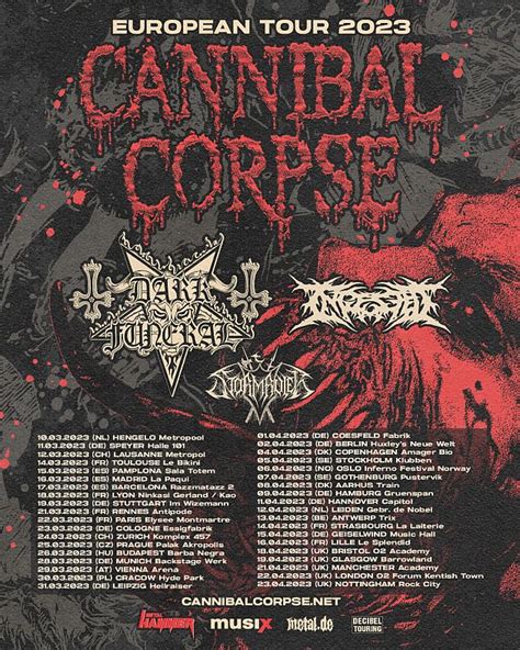 Mayhem Cannibal Corpse Tour 2024 - Nani Tamara