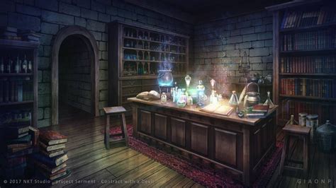 Magical lab - Visual novel Background by giaonp | Magic background ...