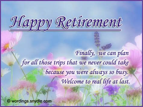 Retirement Wishes, Greetings and Retirement Messages - Wordings and Messages