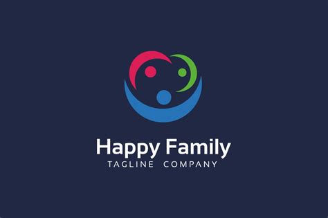 Happy Family Logo (155057) | Logos | Design Bundles