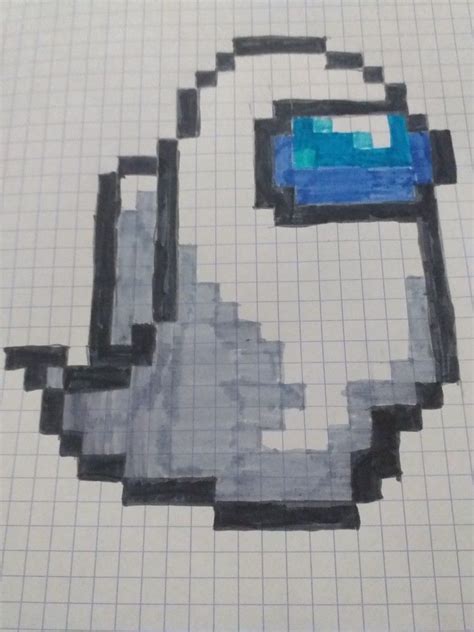 Pixel art among us | Dibujos en cuadricula, Dibujitos sencillos, Dibujos fáciles