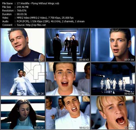 Westlife Videos. Download Westlife Music Video Flying Without Wings