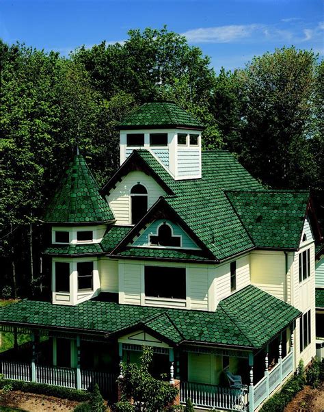 Residential - Roofing | Green roof house, Residential roofing, Shingle house