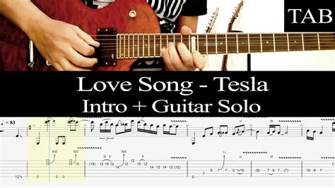 LOVE SONG - Tesla: INTRO & SOLO guitar cover + TAB - YouTube