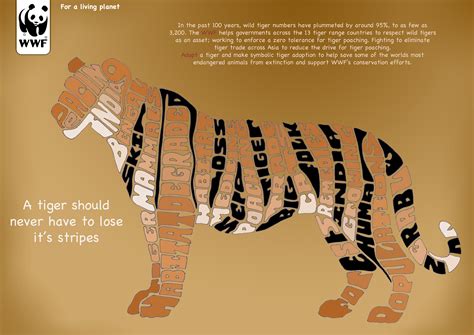 Tiger WWF Typography Poster by pagiee1996 on DeviantArt