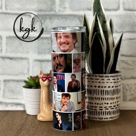 Pedro Pascal Fan Art Photo Collage New 20oz Tumbler Cup - Etsy