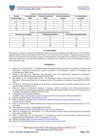 AN IMAGE BASED ATTENDANCE SYSTEM FOR MOBILE PHONES | PDF