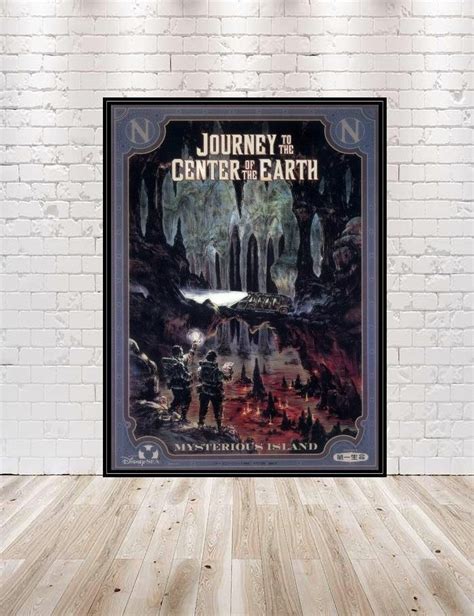 Journey to the Center of the Earth Poster Vintage Disney Poster Disney World Poster Disney Sea ...