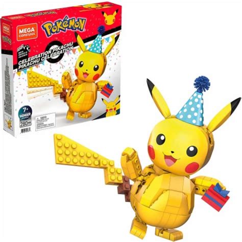 Mega Construx Pokemon Celebration Pikachu Construction Set (280 pieces), No - Kroger