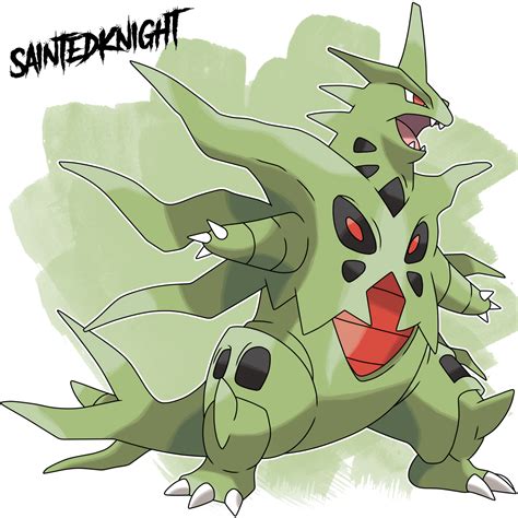 Mega-Tyranitar by SaintedKnight on DeviantArt