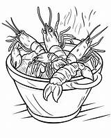 Crawfish Coloring Pages sketch template