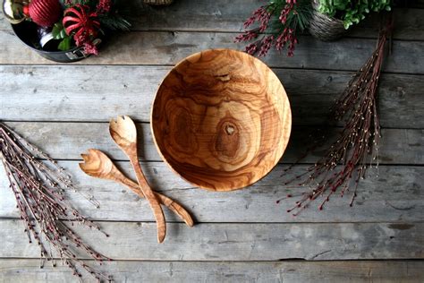 Salad Wooden Bowl Wooden Bowl Wood Bowl Salad Bowl Soup - Etsy