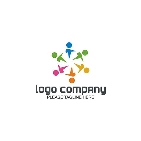 Colorful Teamwork Logo, Teamwork, Team, Business PNG and Vector with Transparent Background for ...