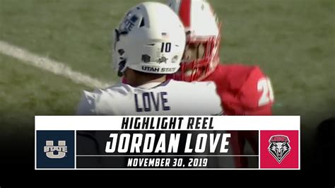 Jordan Love Highlights: Utah State vs. New Mexico (2019) | Stadium ...