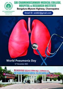 World Pneumonia Day - 2023 - Sri Chamundeshwari Hospital