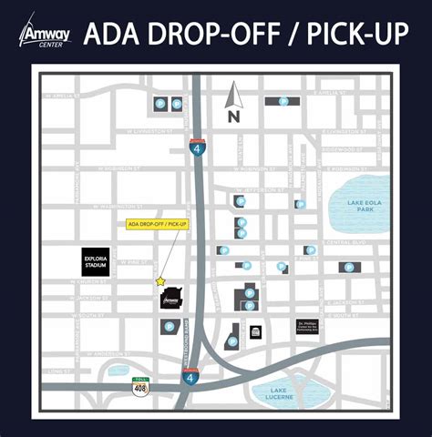 Amway Center Parking Map