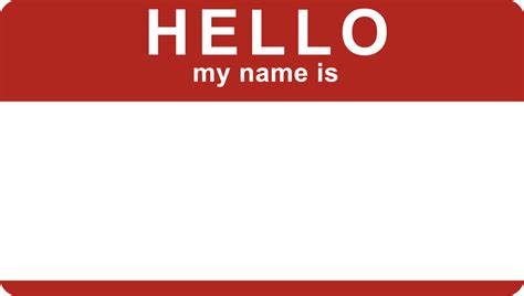 Hello My Name Is Sticker - Vector download