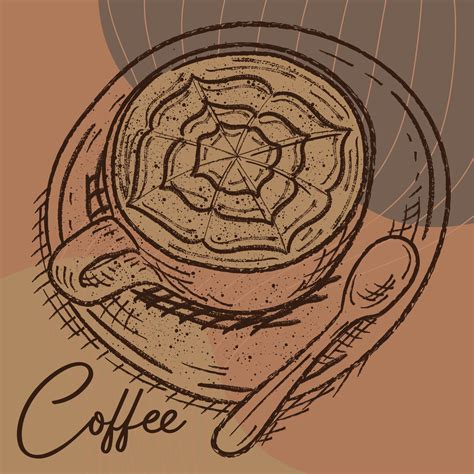 Sketch of a hot coffee cup Vector 18861088 Vector Art at Vecteezy