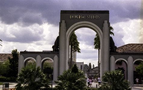 The original entrance to the theme park at Universal Studios in Orlando ...