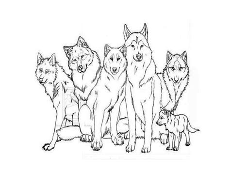 Wolf Pack Coloring Pages - Coloring Home