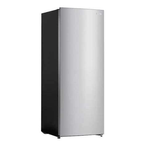 Vissani 7 cu. ft. Convertible Upright Freezer/Refrigerator in Stainless Steel Garage Ready ...