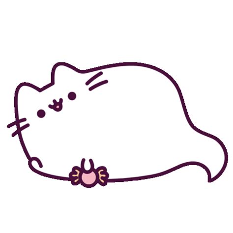 Halloween Ghost Sticker by Pusheen for iOS & Android | GIPHY