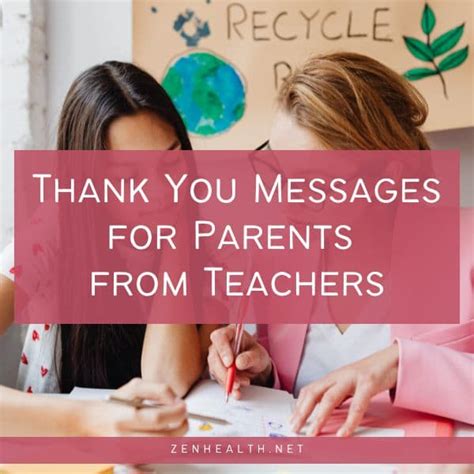 25 Thank You Messages for Parents from Teachers - Zenhealth