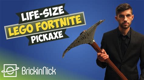 Life-size LEGO Fortnite Battle Royale Pickaxe - YouTube