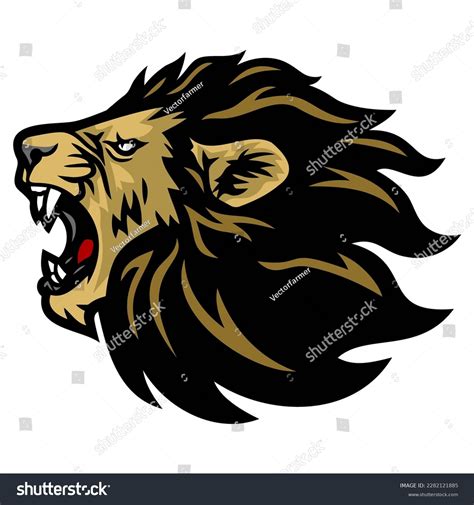 Lion Roar Logo Design Vector Sports Stock Vector (Royalty Free ...