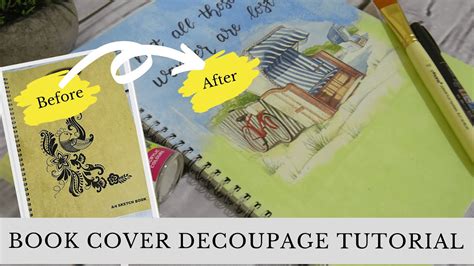 Decoupage for Beginners | Decoupage Book Cover Tutorial | How to Decoupage a Book Cover - YouTube