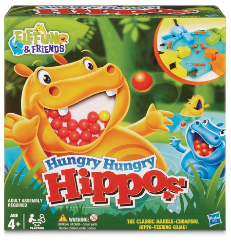 Hasbro Hungry Hungry Hippos Feeding/Marble-Chomping Game For Kids, Ages 4+ | Canadian Tire